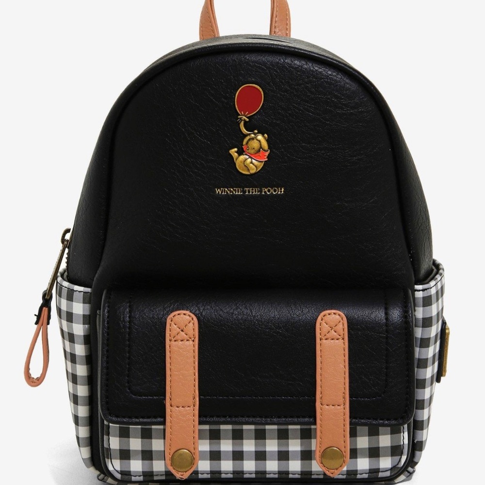 Disney Winnie the Pooh Plaid Mini Loungefly Backpack